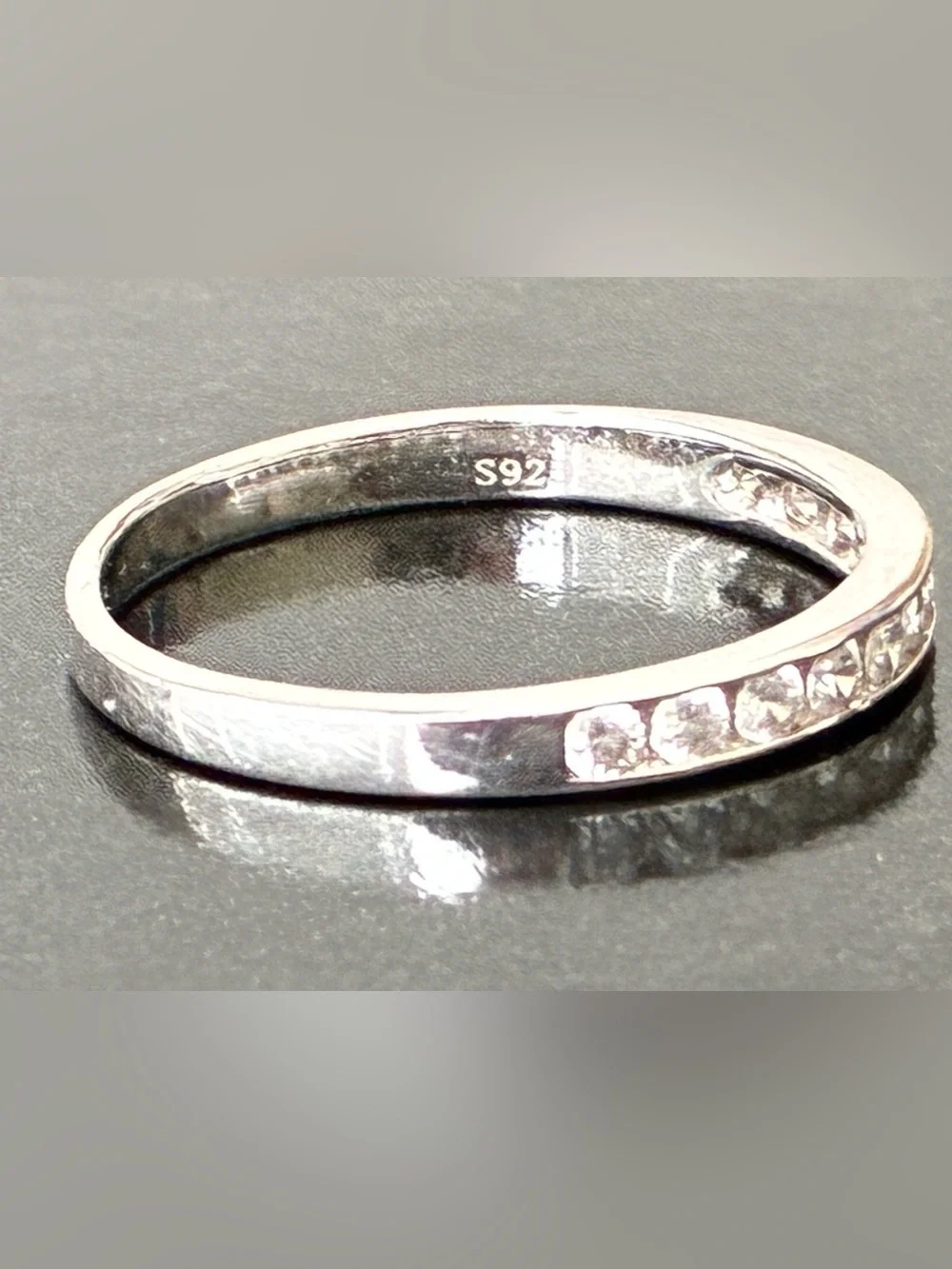 925 Sterling Silver stacking Ring Sz 8